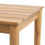 Table d'appoint rustique en bois et plateau à lattes, 20 x 20 x 18,68 cm, table composée de lattes, 20 x 20 x 18,68 cm