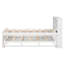 Lit plateforme simple avec tête de lit, ports USB et lit gigogne, parfait pour un gain de place et un confort moderne.-169720563-169720562