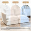 Canapé modulaire rembourré 2 pièces en chenille beige avec dossier à coussin 2 pièces - entièrement comprimé, aucun assemblage requis-403328402