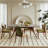 French retro simple rectangular dining table set-107264723