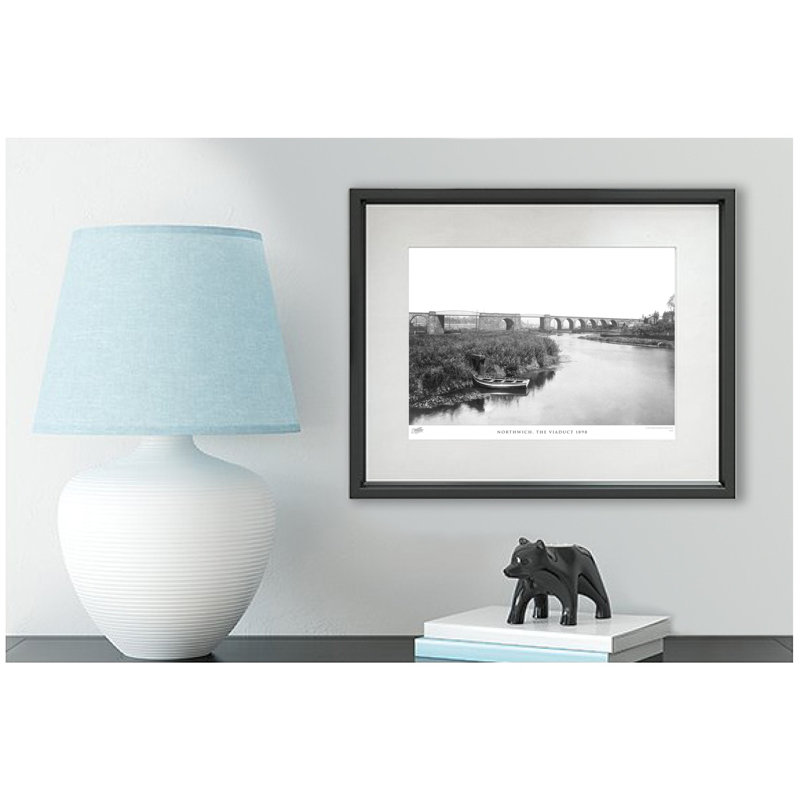 Northwich, The Viaduct 1898 - Single Picture Frame Print, 45cm H x 60cm W x 2.3cm D
