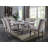 Adest Rectangular Faux Marble Top Dining Table