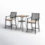 Ensemble bistro long pour 2 personnes 28 "avec coussins Adero Square