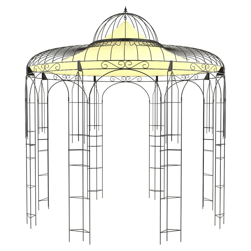 Aradhya 1.3m x 1.18m Metal Patio Gazebo