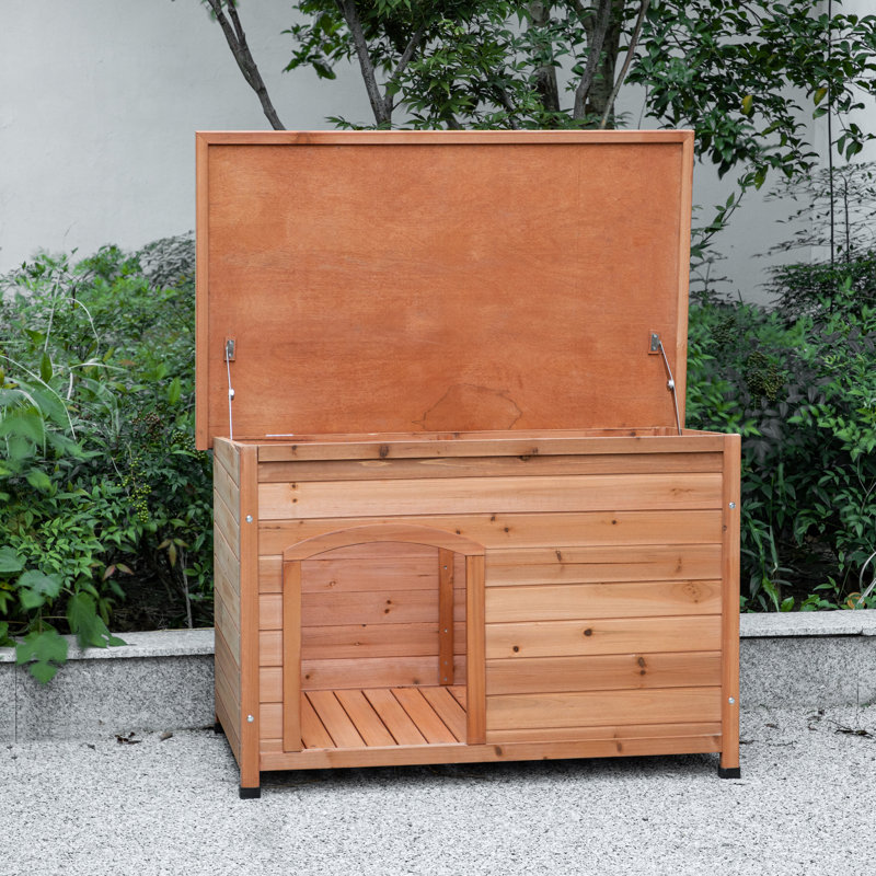 Niche d'extérieur en bois pour chien de petite taille, très imperméable et de petite taille