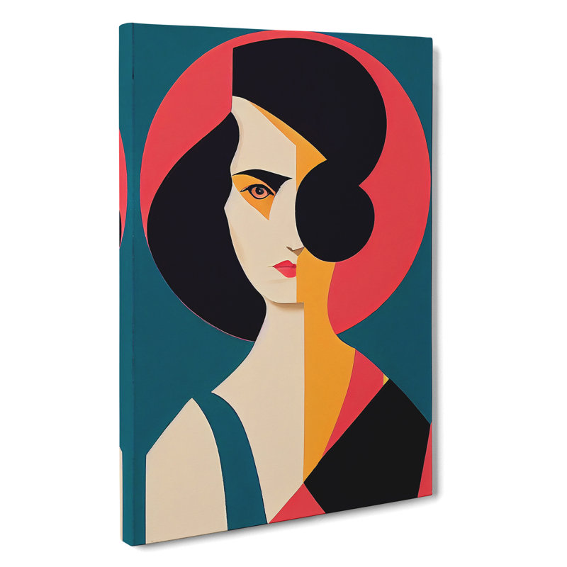Unique Abstract Woman No.2 - Wrapped Canvas, 50cm H x 35cm W x 3cm D