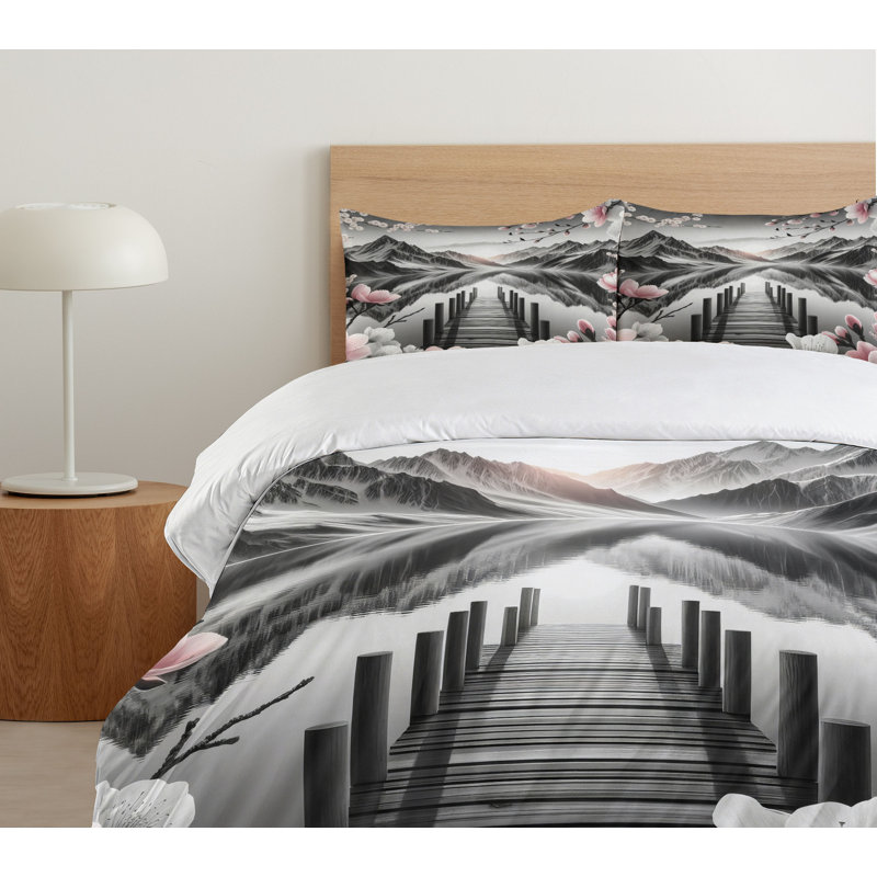 Lake Duvet Cover, California King Duvet Cover + 2 Standard Shams