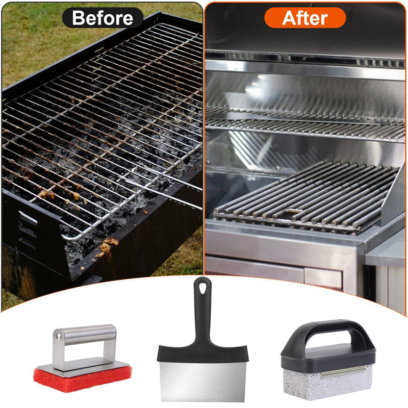 Stainless Steel Non-Stick Grilling Tool Set