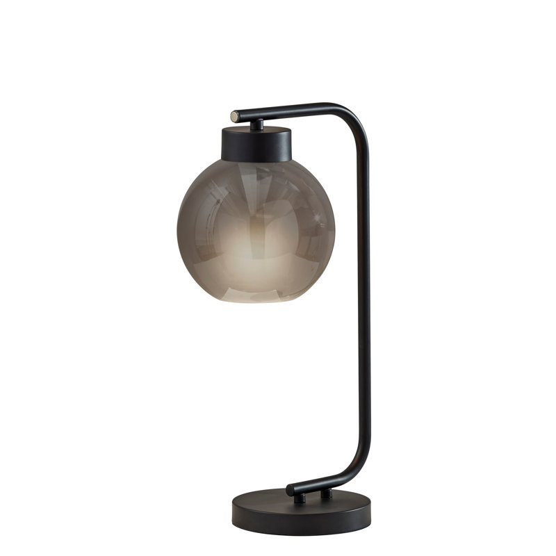 Lampe de table Atticus, Noir mat, Noir