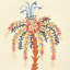 Royal Poinciana Hand Embroidery Fabric