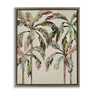 Blushing Palm Tree Canopy Floating Frame, design by Dani Heyward
