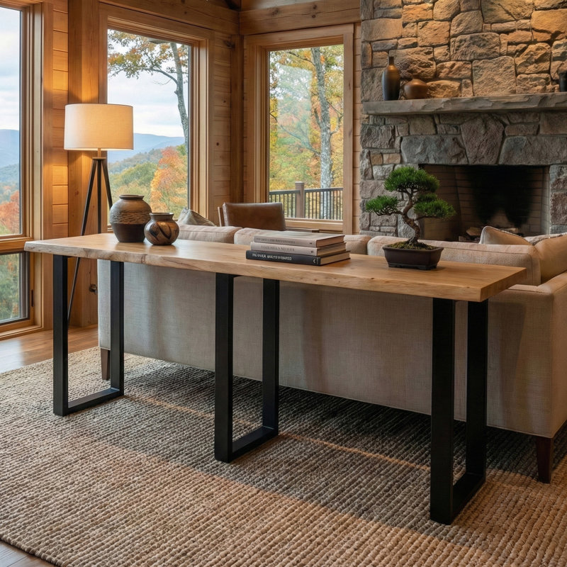 Console Spokane, Naturel, H 34 po x l 90 po x P 16 po
