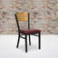 Chaise de restaurant en métal Elkton-2104712722
