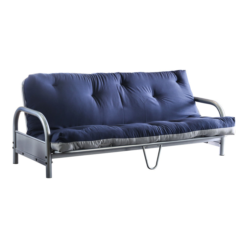 Matelas de futon en mousse à mémoire de forme 6 po Erdenheim, Bleu marine