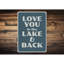 Plaque en aluminium «Lake Love»-1716475616
