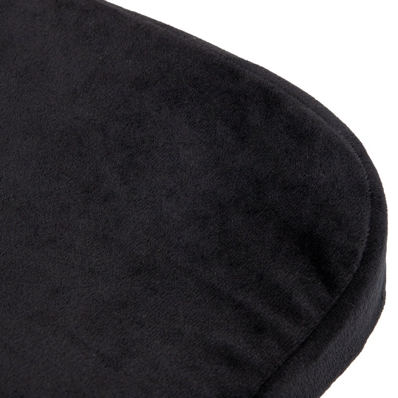 Black Memory Foam Ergonomic Seat Cushion with Polyester Cover
