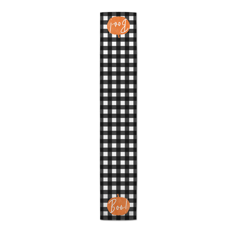 Lydd Boo Buffalo Check Table Runner, 90" L x 16" W