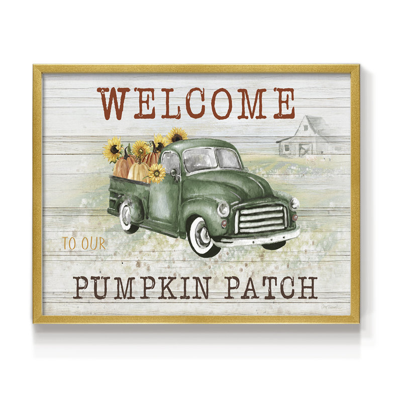 Pumpkin Patch -Framed Print - Restickable, 16" H x 20" W