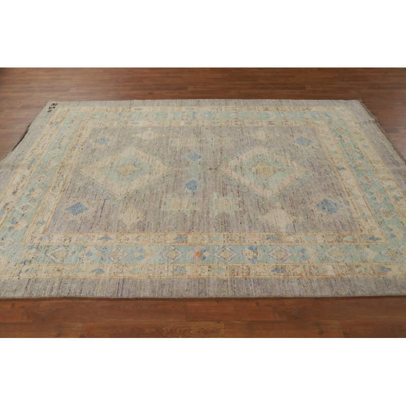 Tapis turc gris Oushak 6x8