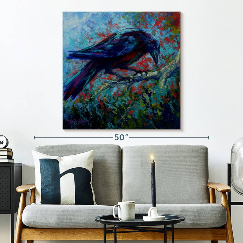 Crowle Raven, 33" H x 33" W
