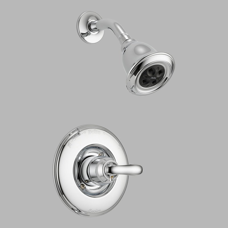Linden 14 Series Single-Function Shower Faucet Set, Shower Valve Trim Kit, Champagne Bronze / H2Okinetic Technology