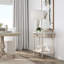 Danielle Marble 40" one- drawer Console Table-1037264154