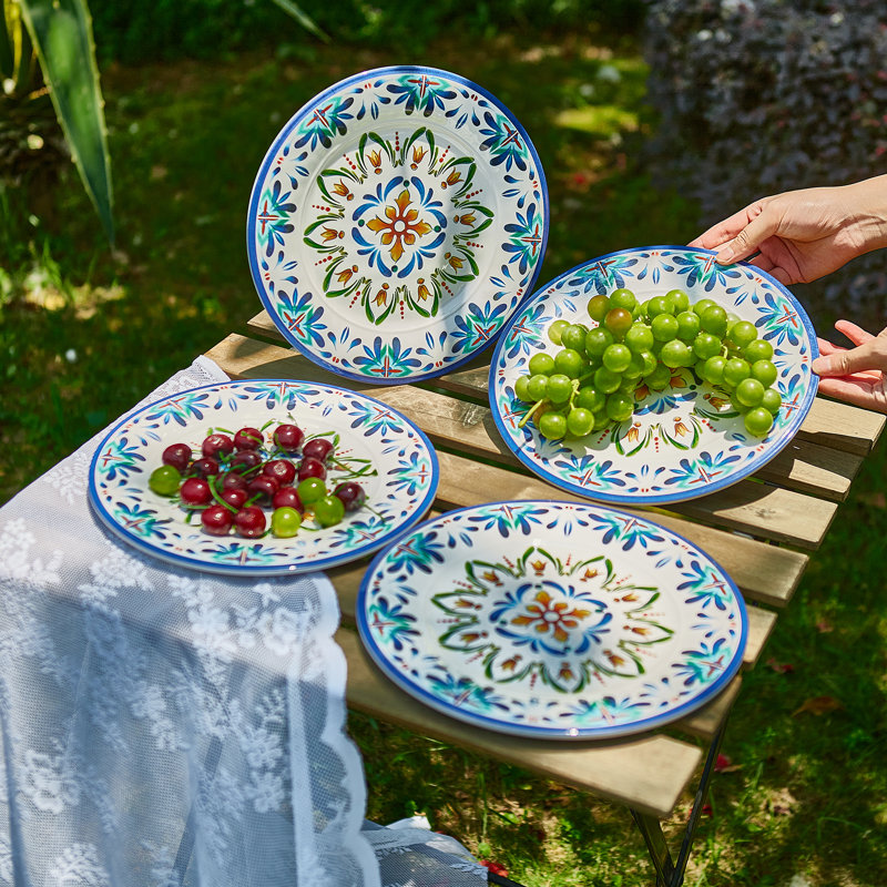 Assiette en mélamine Janieya - service pour 4