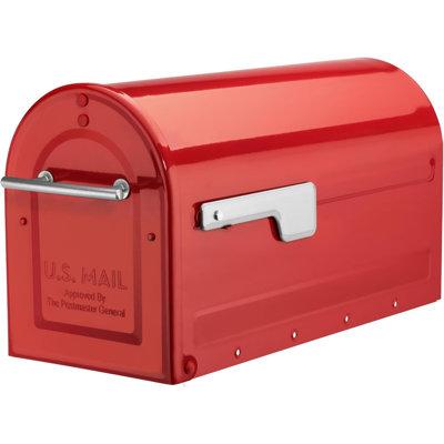 7900-7R-SR Boulder Mailbox, Red