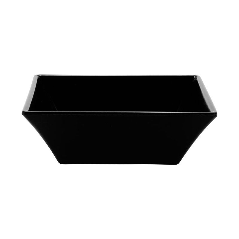 ML-279-W – 23 Oz. (23 Oz. Rim-Full), 6" Square Bowl, 2" Deep, Black