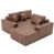 Simili cuir brun foncé