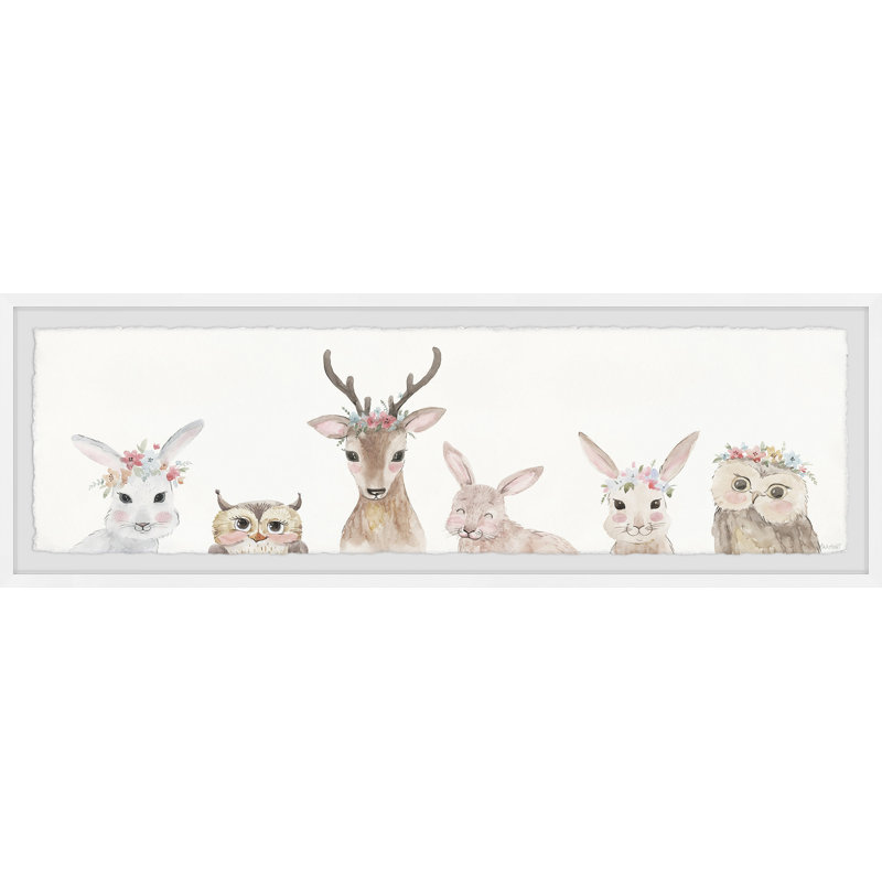 Komar Jungle Babies, reproduction encadrée, H 10 po x l 30 po x P 1,5 po