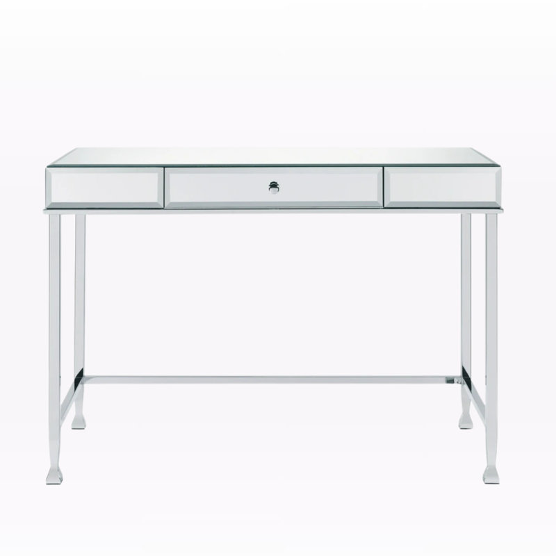Bureau à miroir et miroir Whisk, Chrome chrome
