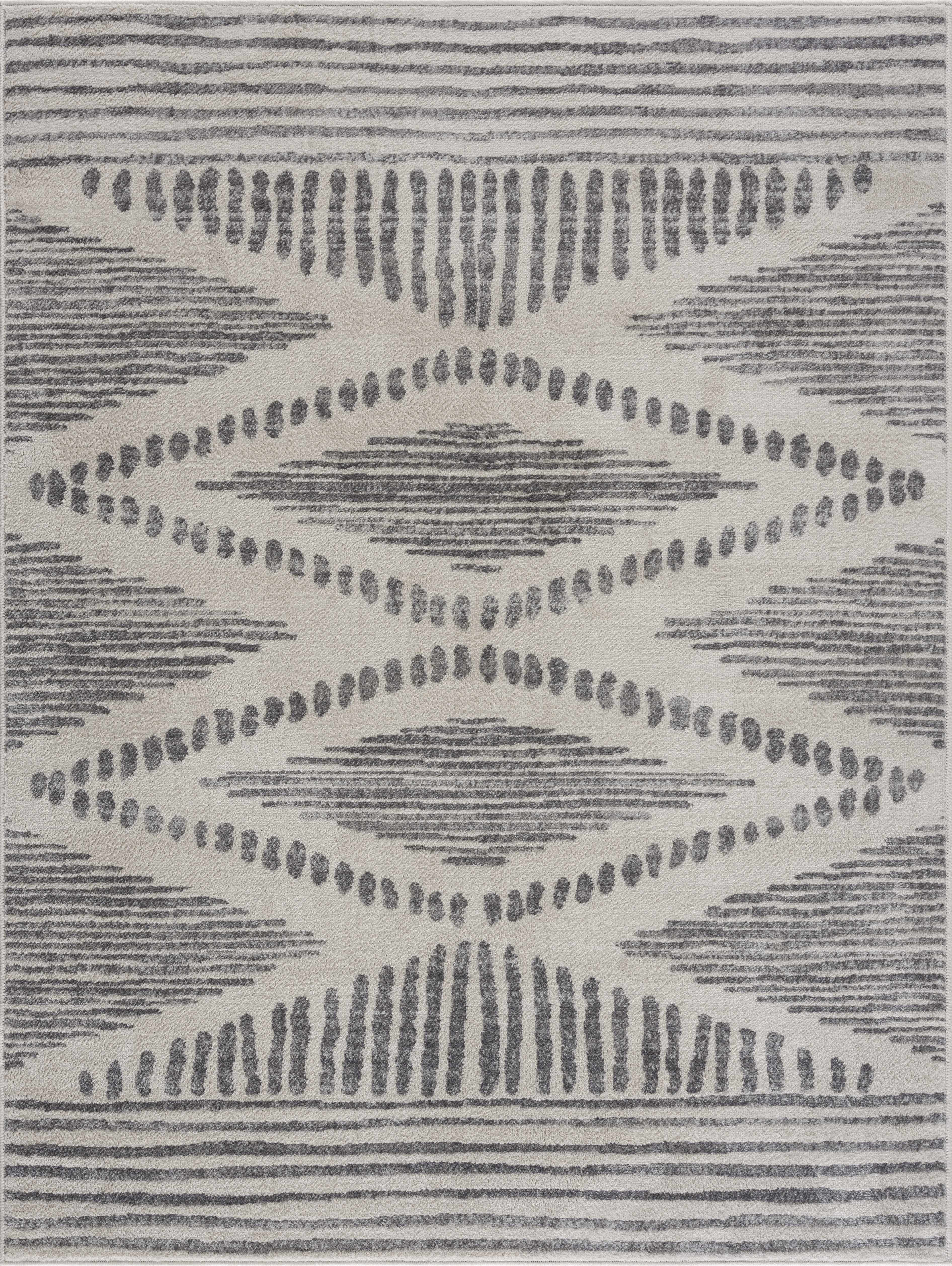 Foundry Select Dounia Modern Performance Gray Area Rug & Reviews | Wayfair