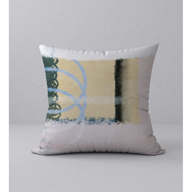 Abstract Throw Pillow, 24" H x 24" W