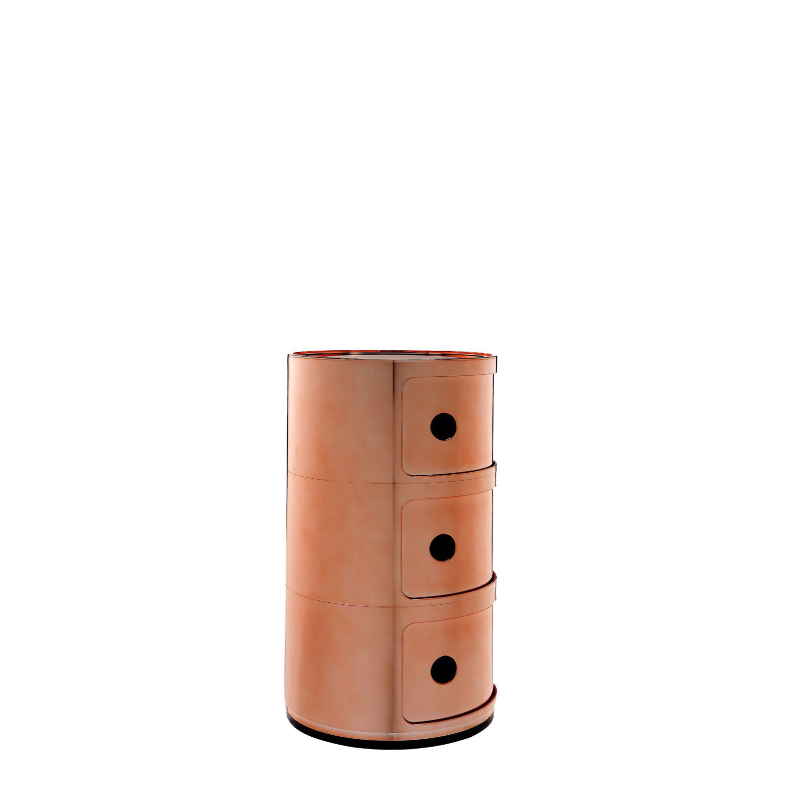 Precious Componibili Round Storage Modules, Copper, 3 Hi