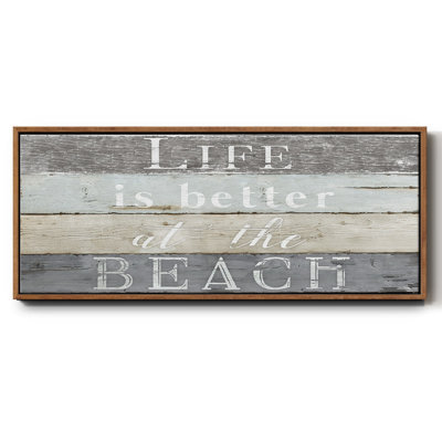 Life Better Beach - toile encadrée