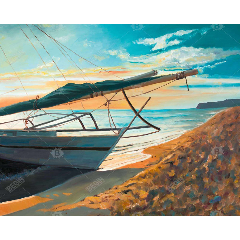«Peaceful Seaside» sur toile