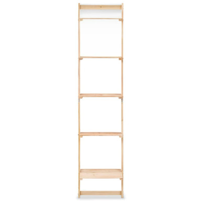 Dockery Ladder Wall Shelf Cedar Wood 41.5x30x176 cm