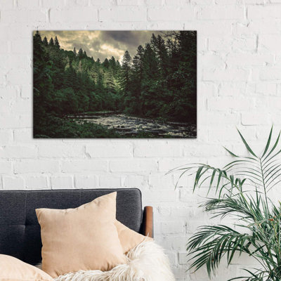 Pacific Northwest River And Trees by Nature Magick - Print