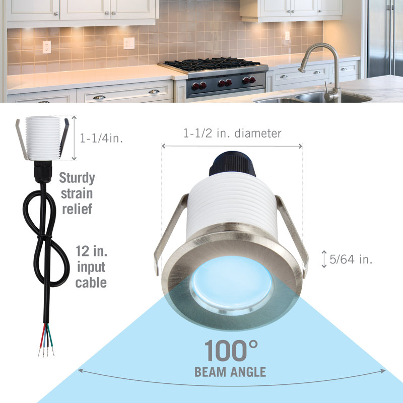 RGB Mini Indoor Outdoor Recessed LED Puck Light