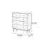 Commode d'appoint minimaliste de couleur noyer