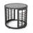 Round Glass Outdoor Side Table , 18.25 " W 18.25 " D-121771415