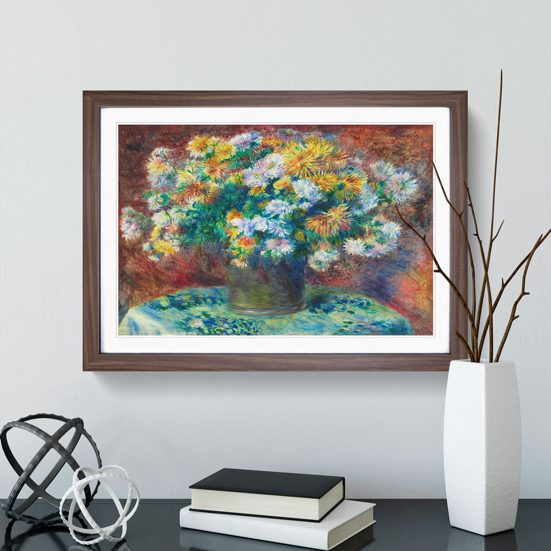 Chrysanthemums by Pierre-Auguste Renoir - Picture Frame Painting