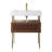 Strobel 30'' Single Bathroom Vanity with Manufactured Wood Top-731071273-731071272