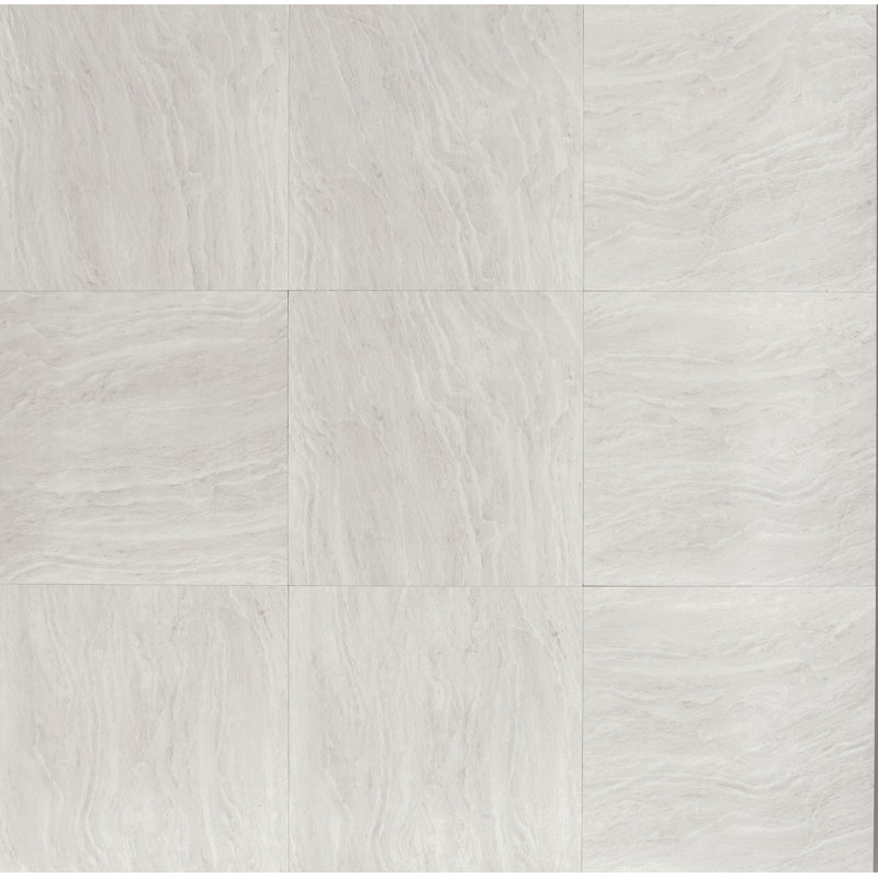 Yosemite 24" x 24" Porcelain Field Tile in Silver