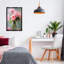 «Confetti Roses Bouquet», toile flottante encadrée dorée par Petals Prints Design-345314277-345314276