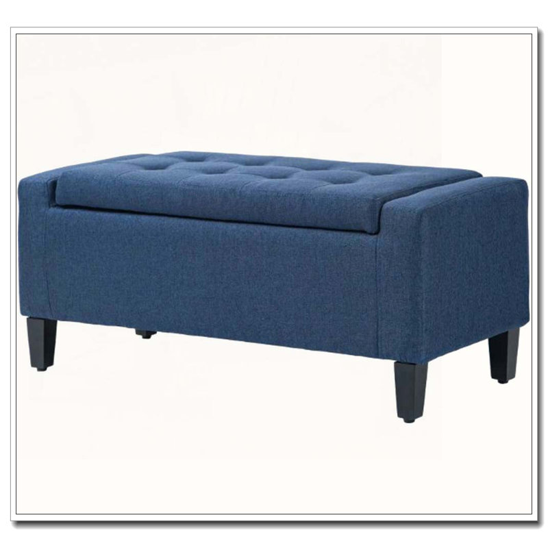 Hall de rangement avec repose-pieds avec rangement, Bleu très foncé