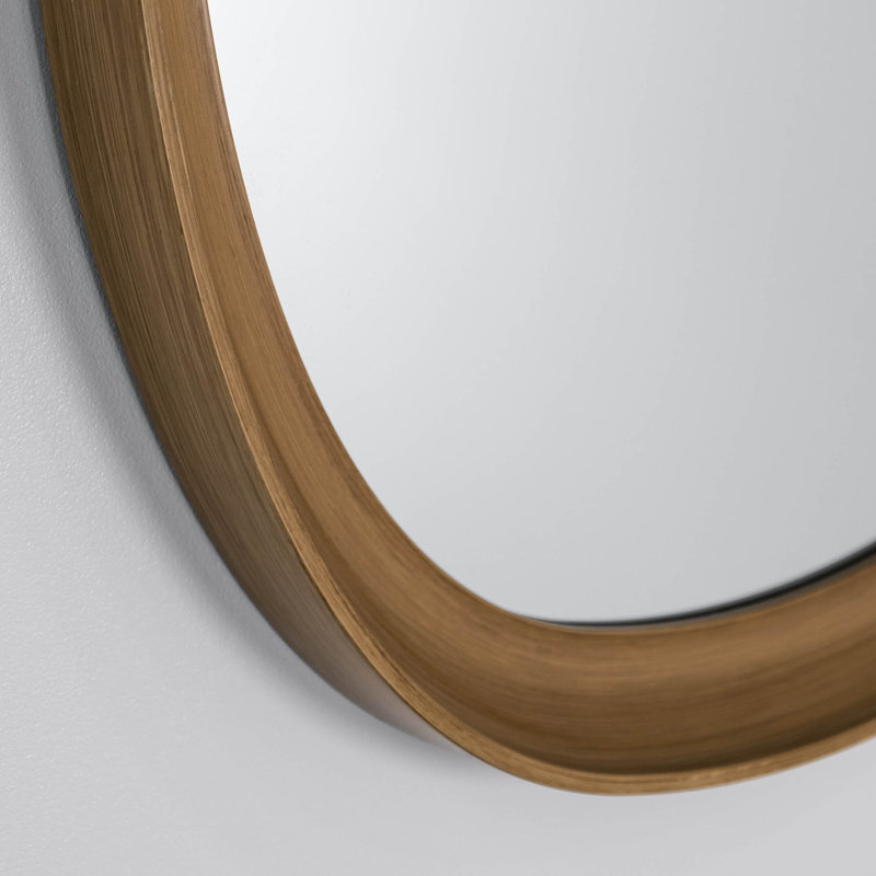 Maison Modern Oval Mirror, Brown