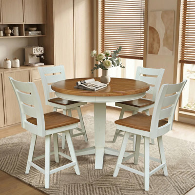 Solid Wood Top Dining Set