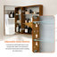 Armoire de rangement en aluminium avec miroir et détecteur de mouvement encastré en aluminium-708774021